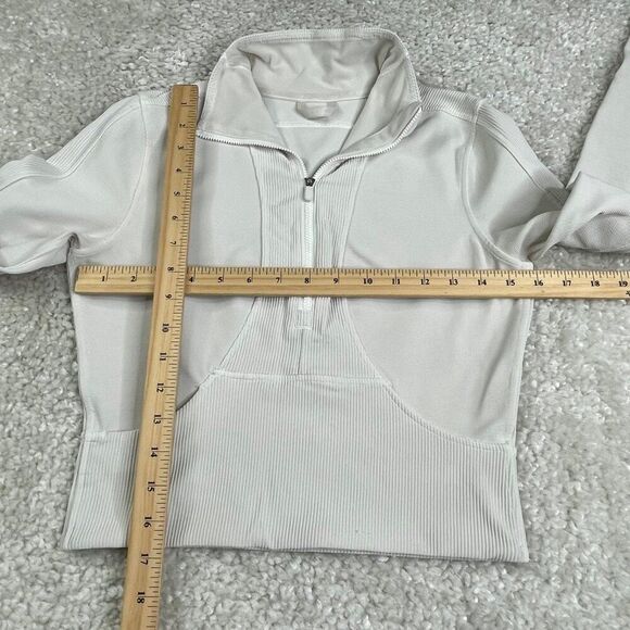 Lululemon Take It In Stride Half Zip Long Sleeve Crop Top - Picture 10 of 11